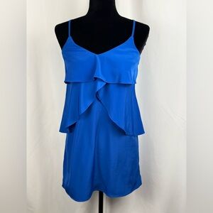 Dorothy Perkins Cobalt Blue Ruffle Cami Dress Size 2